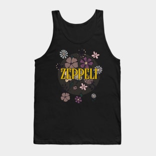 Aesthetic Proud Name Zeppeli Flowers Anime Retro Styles Tank Top